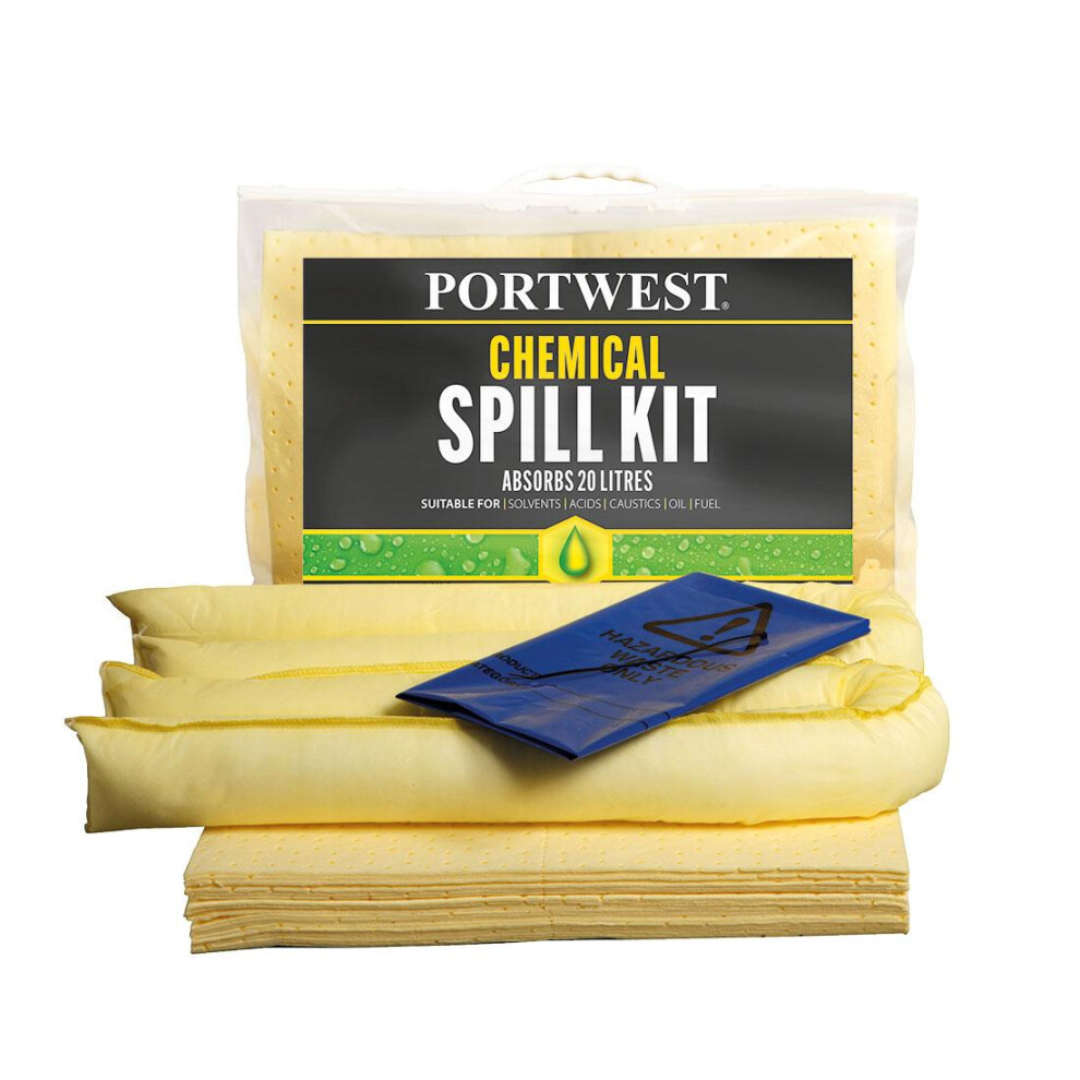 Portwest 20L Chemical Spill Kit (Pack Of 6)