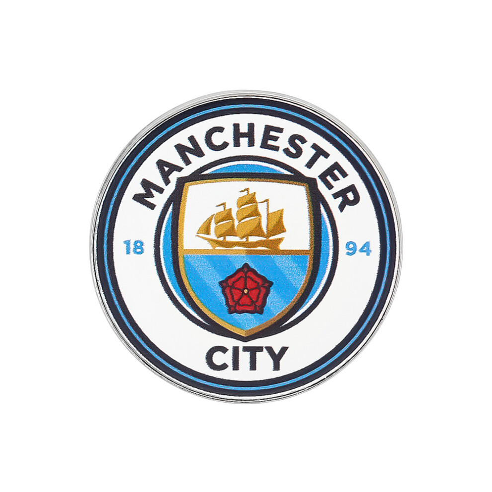 Manchester City Fc Club Enamel Crest Badge