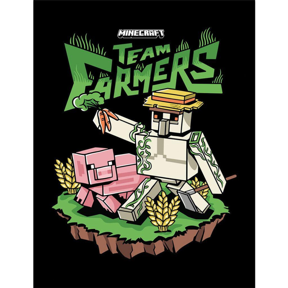 Minecraft Team Farmers Printed Framed Poster