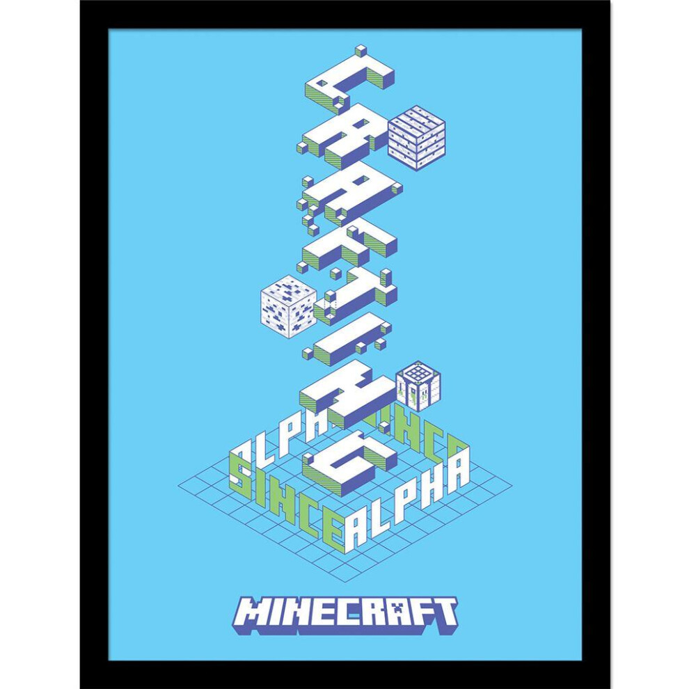 Minecraft Alpha Framed Poster