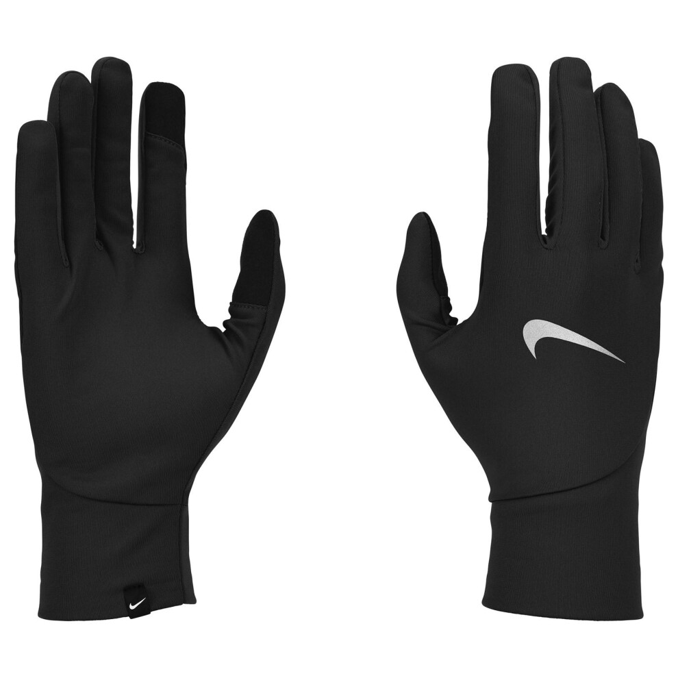 (L, Black) Nike Womens/Ladies 2024 Pacer Lightweight Running Gloves