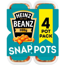 Heinz Baked Beans Snap Pots 4 x 200g