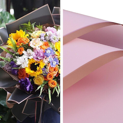 (pink) 20 Counts Ed Flower Wrap ,diy Pack, Fl Wrap 58 * 58cm 1