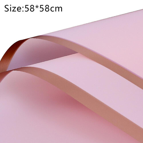 (pink) 20 Counts Ed Flower Wrap ,diy Pack, Fl Wrap 58 * 58cm 2