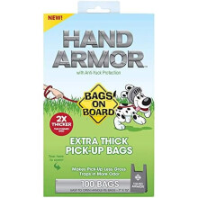 Hand Armour Extra Thick Dog Poo Bags with Leak Proof Protection, 100 Bags