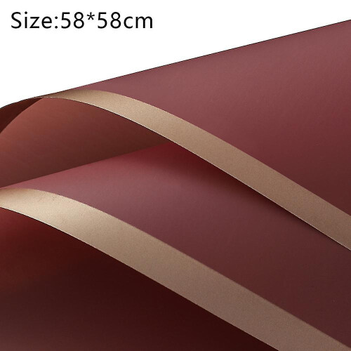 (Red bean paste red) 20 Counts Ed Flower Wrap ,diy Pack, Fl Wrap 58 * 58cm 2