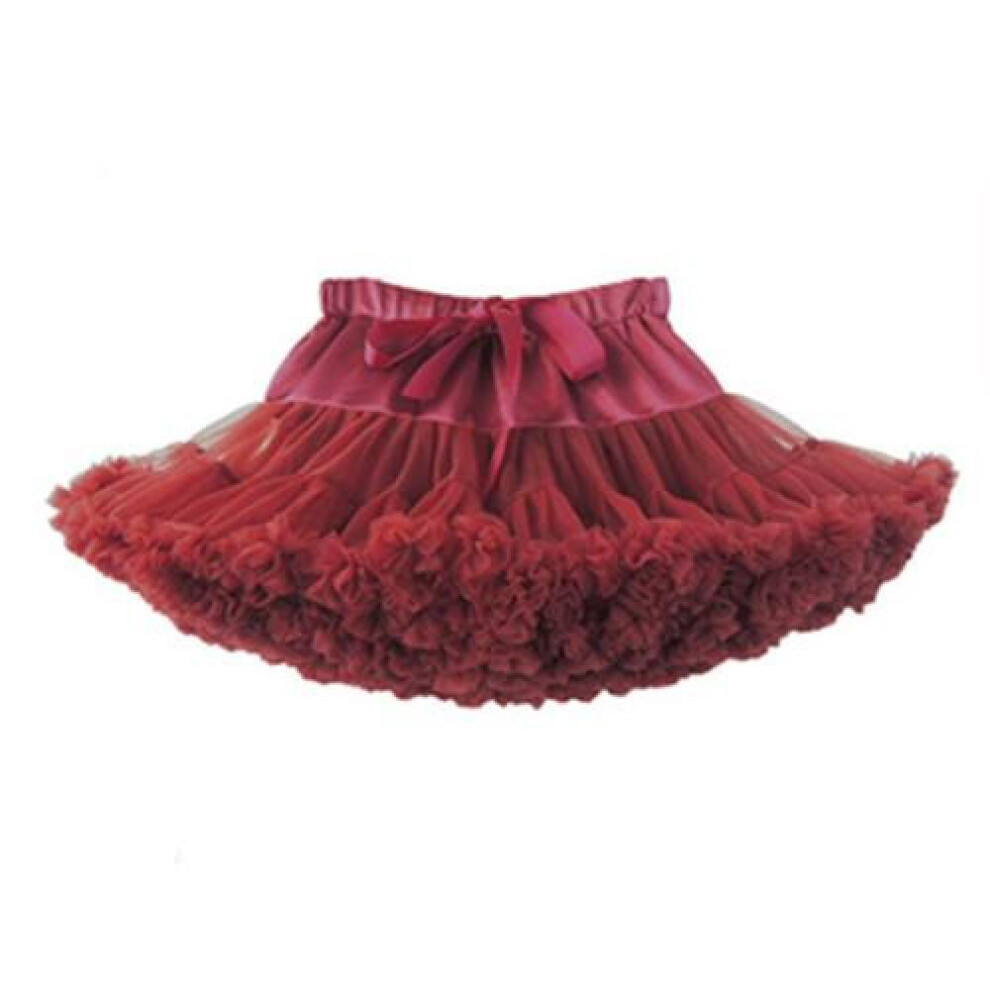 (dark red, 5-7years) Kids Girls Tulle Skirt Baby Girl Clothes Tutu Pettiskirt Skirt Fashion Girl Clothes Princess Skirts Skirt For Girls Clothing