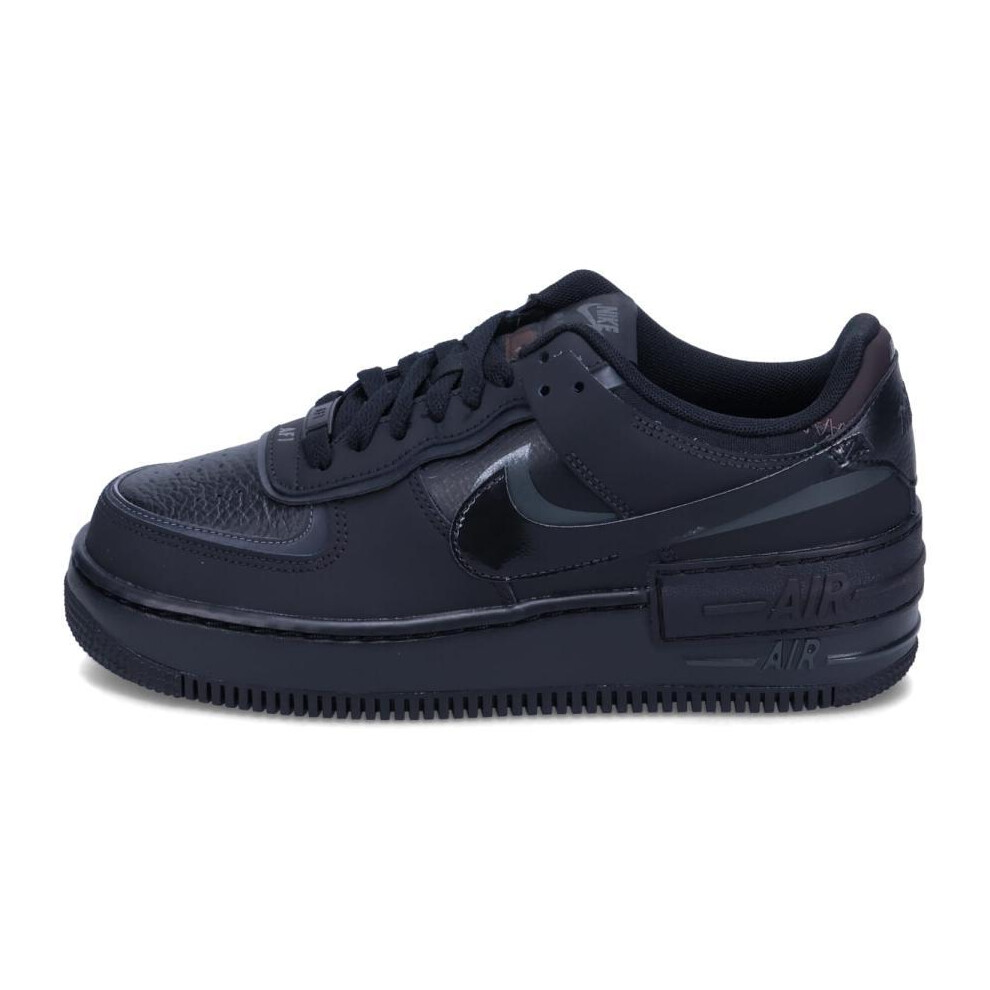 (UK4.5/EUR38/24CM) Nike Air Force 1 Shadow 'Triple Black' Women's Boy Trainers