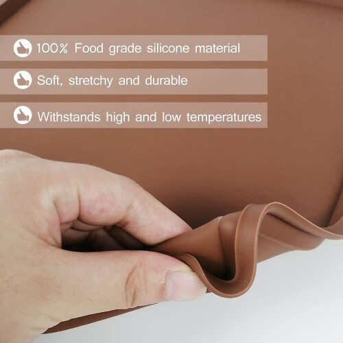 4pcs Silicone Dehydrator Mats With Edge - Silicone Sheets , Nonstick Silicone Tray Liner, High Temp 2
