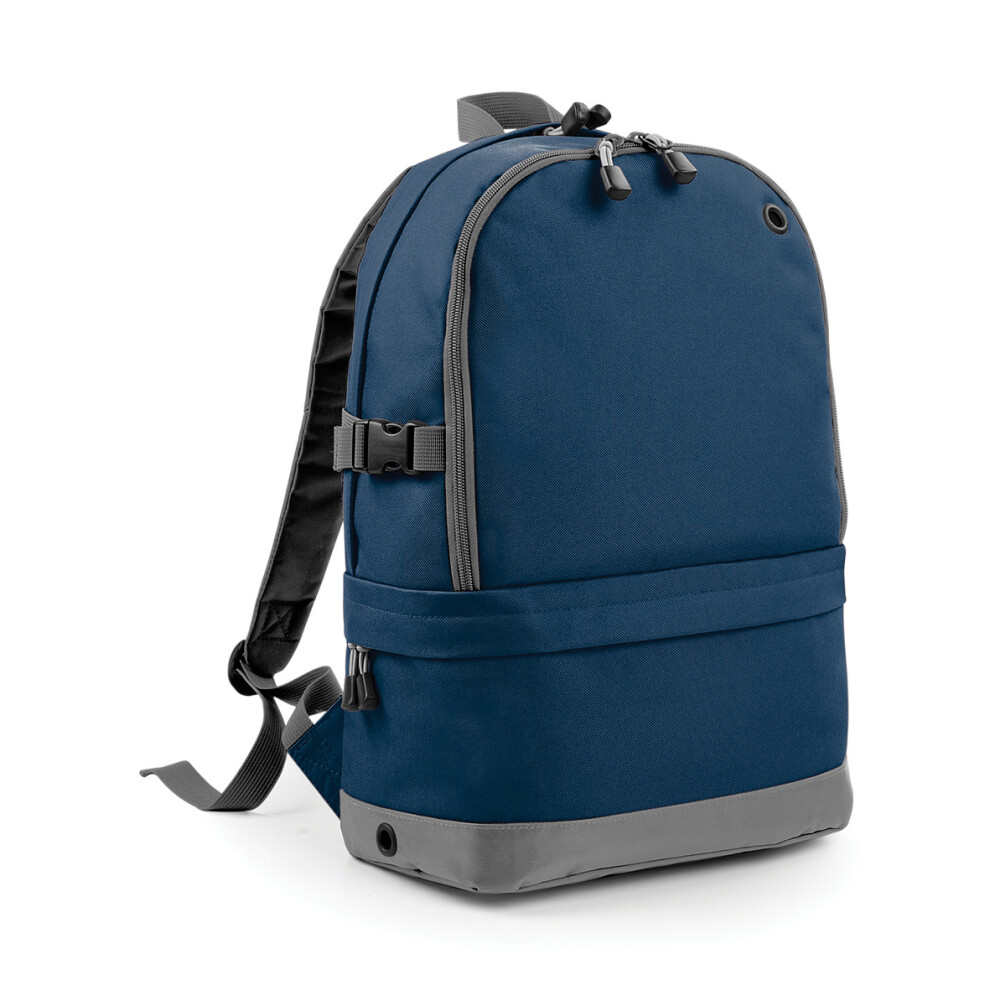 (One Size, French Navy) BagBase Backpack / Rucksack Bag (18 Litres Laptop Up To 15.6 Inch)