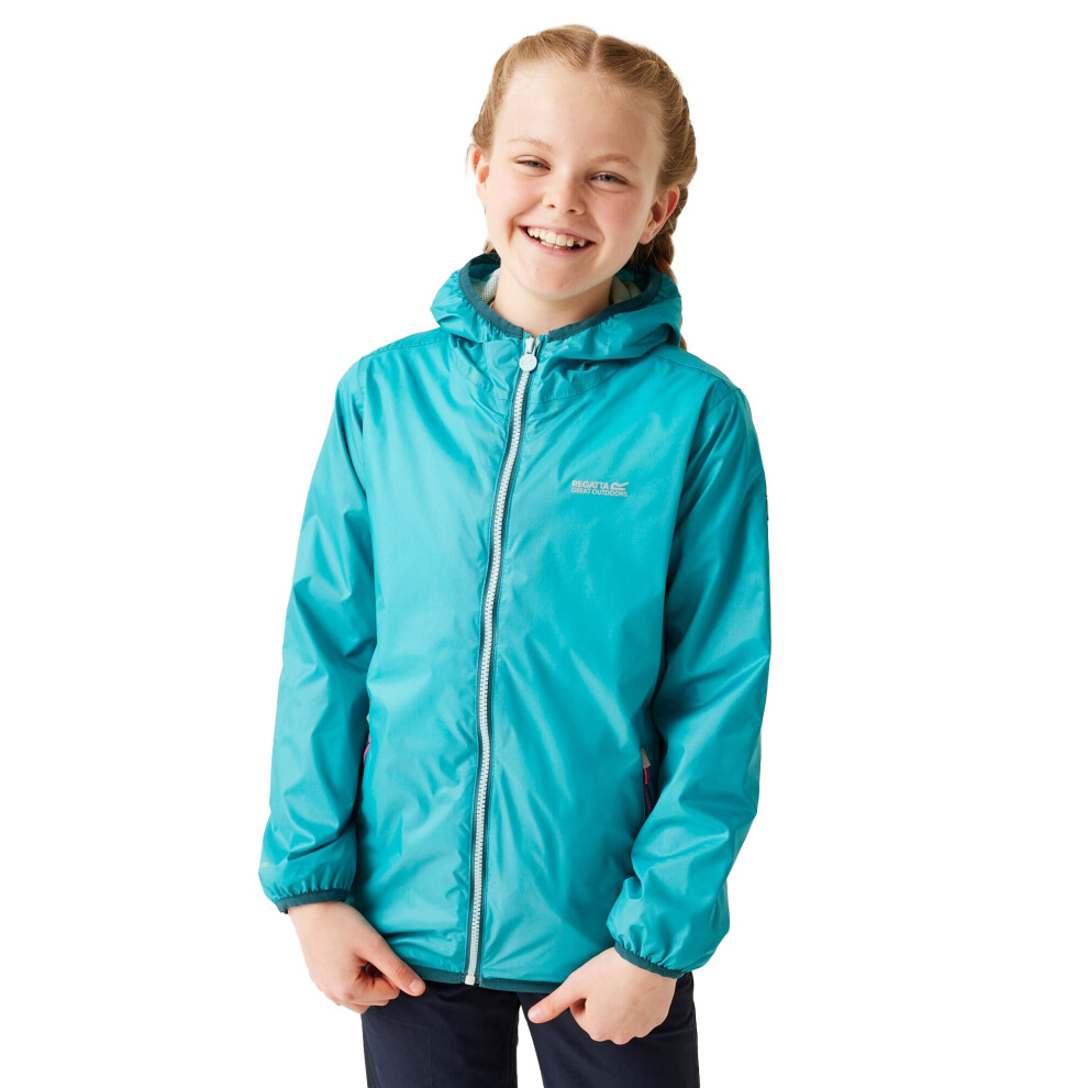 (14 Years, Tahoe Blue) Regatta Great Outdoors Childrens/Kids Lever II Packaway Rain Jacket