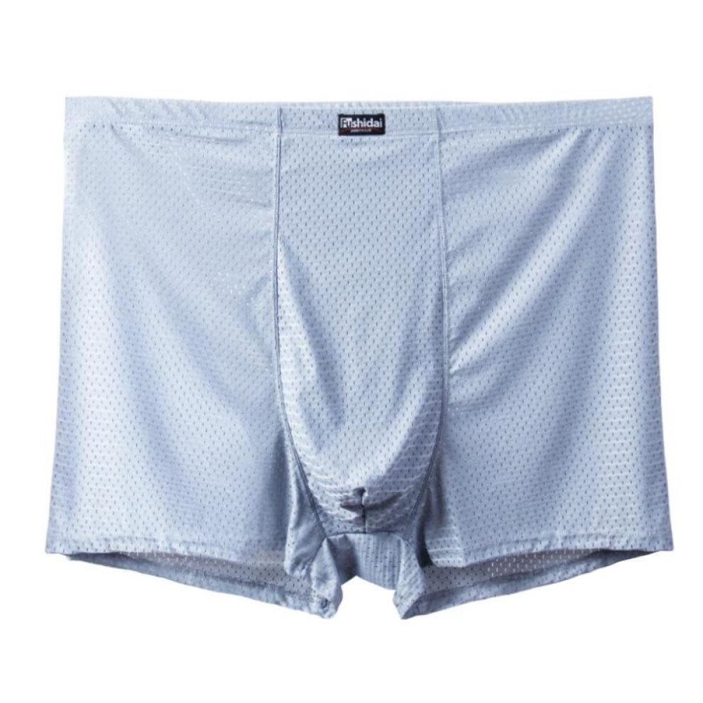 (light gray, 13XL) Men Big Size Underwear Underpants Ice Silk Panties Undies Large Boxer Oversize Shorts Knickers 3xl 4xl 5xl 6xl 7xl 8xl 9xl 10xl 11xl 12xl 13xl
