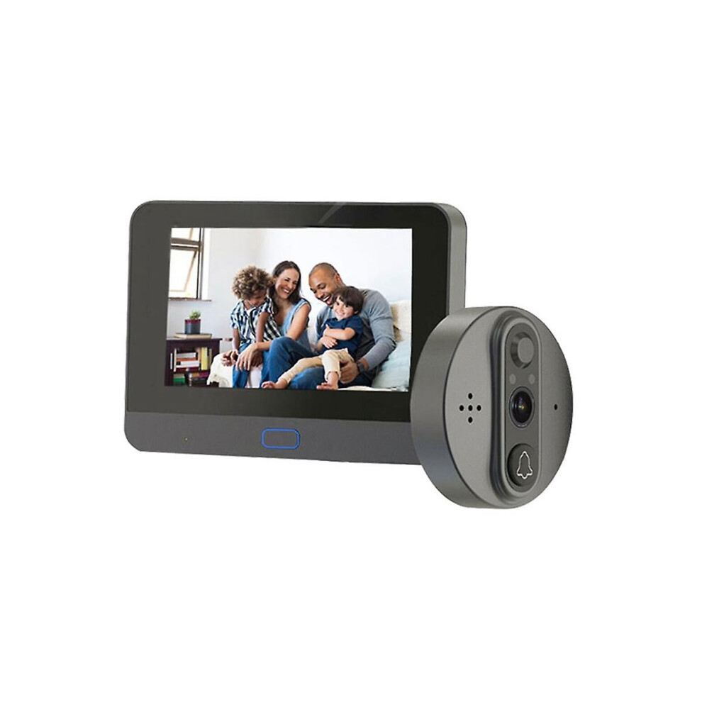Tuya Wireless Video Intercom Doorbell Camera 1080P Smart Home Digital Peephole Door Viewer 4.3 Inch 8107440864833