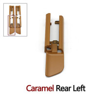 (Caramel Rear Left) Interior Car Seat Sliding Track Rail Cover Replacement For Bmw 5 Series G30 G31 G38 2016 2020