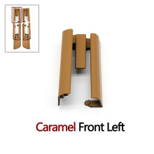 (Caramel Front Left) Interior Car Seat Sliding Track Rail Cover Replacement For Bmw 5 Series G30 G31 G38 2016 2020