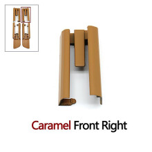 (Caramel Front Right) Interior Car Seat Sliding Track Rail Cover Replacement For Bmw 5 Series G30 G31 G38 2016 2020