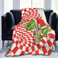 (C) Christmas Grinch Blankets And Throws The Green Monster Fall Soft Blanket, Green Elf Blanket Plush Travel Blankets For Coach Bed