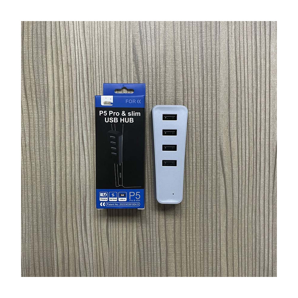 (White) Game Host Usb 2.0 Hub 4-In-1 Transfer Expanded Usb Splitter For Ps5pro/Ps5slim Host White 606096967953