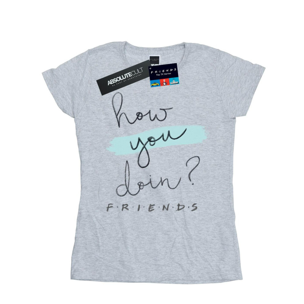 How You Doin? Handwriting Cotton T-Shirt