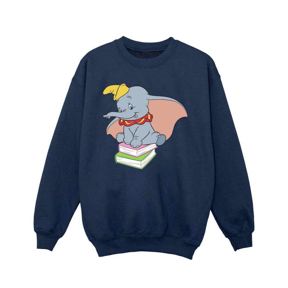 Dumbo Sitting On Books Sweatshirt