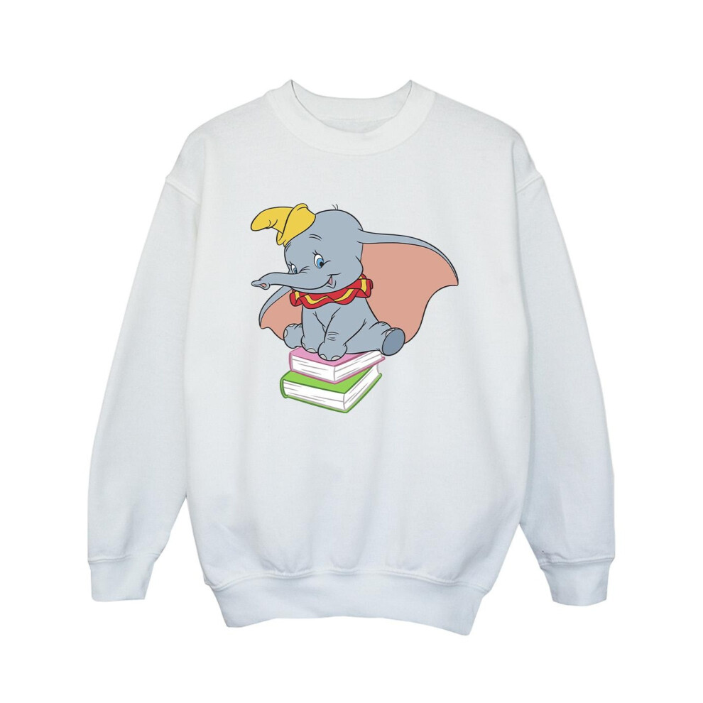 Dumbo Sitting On Books Sweatshirt