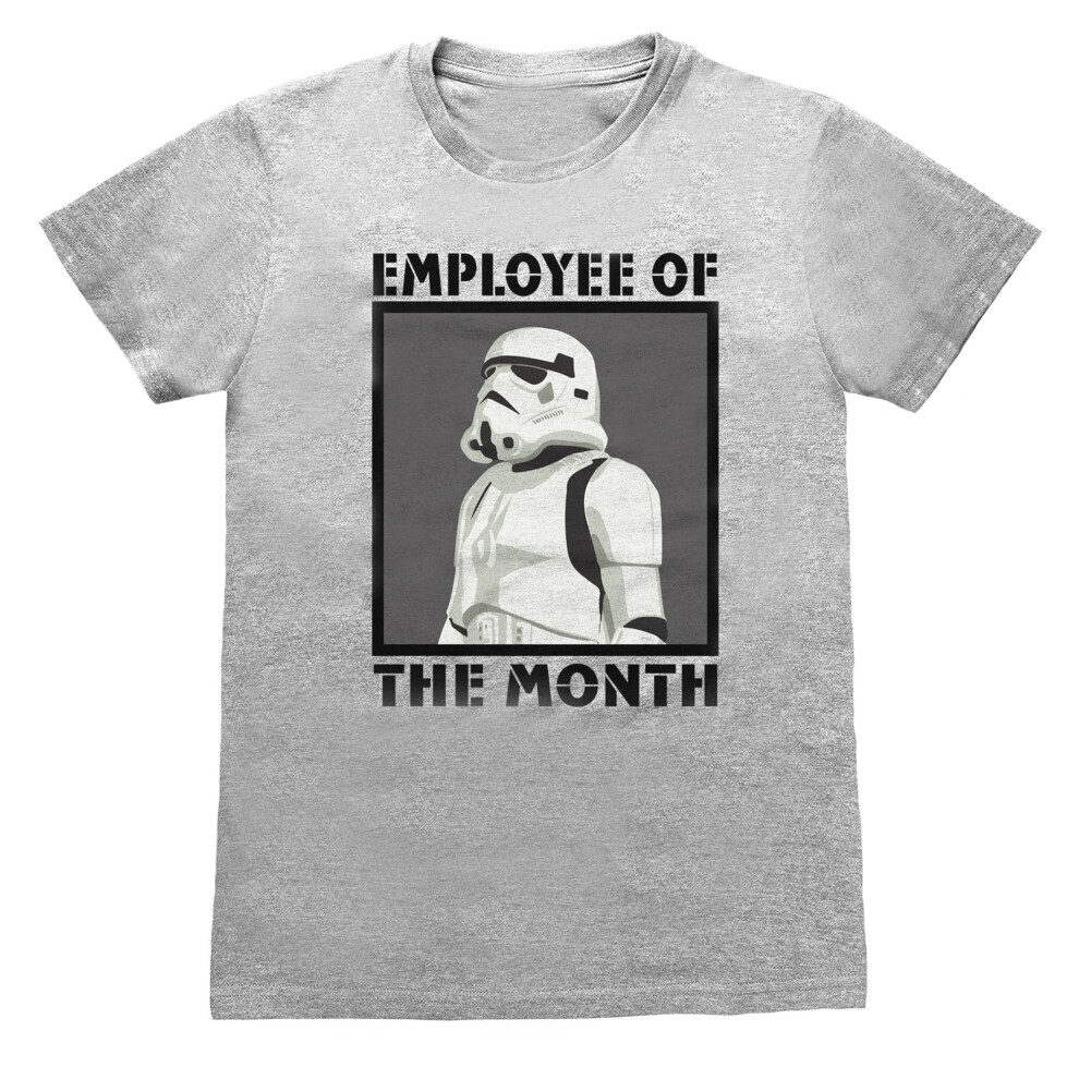 (3XL, Grey Heather) Star Wars Unisex Adult Employee Of The Month Stormtrooper T-Shirt