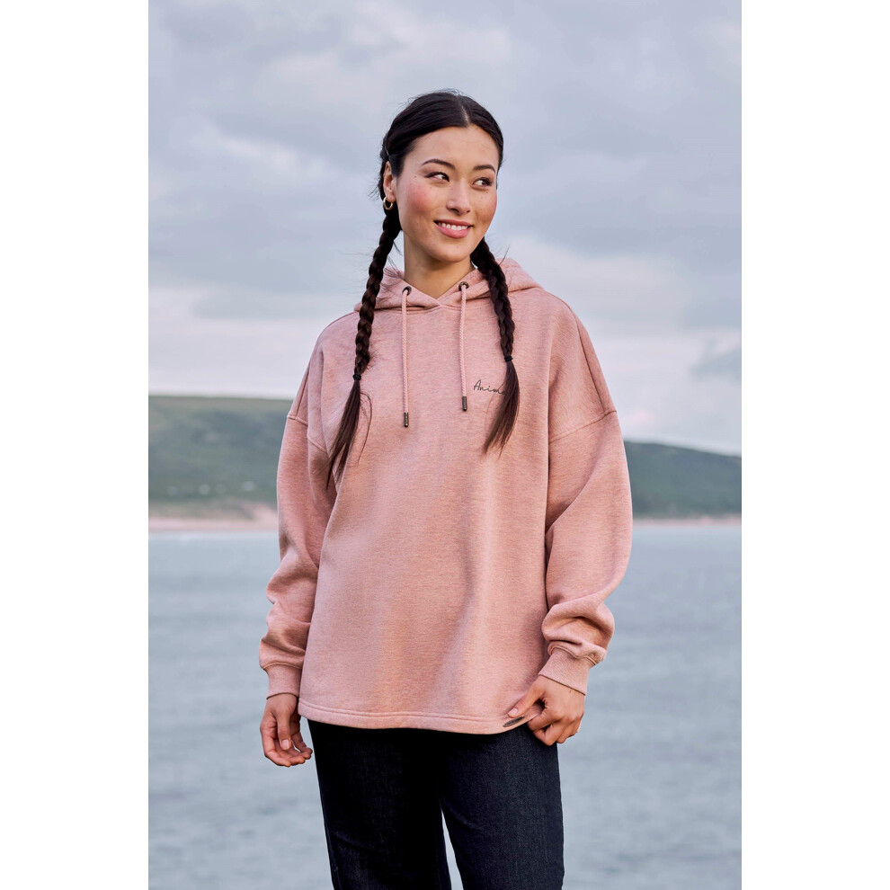 (20 UK, Light Pink) Animal Womens/Ladies Amber Organic Relaxed Fit Hoodie