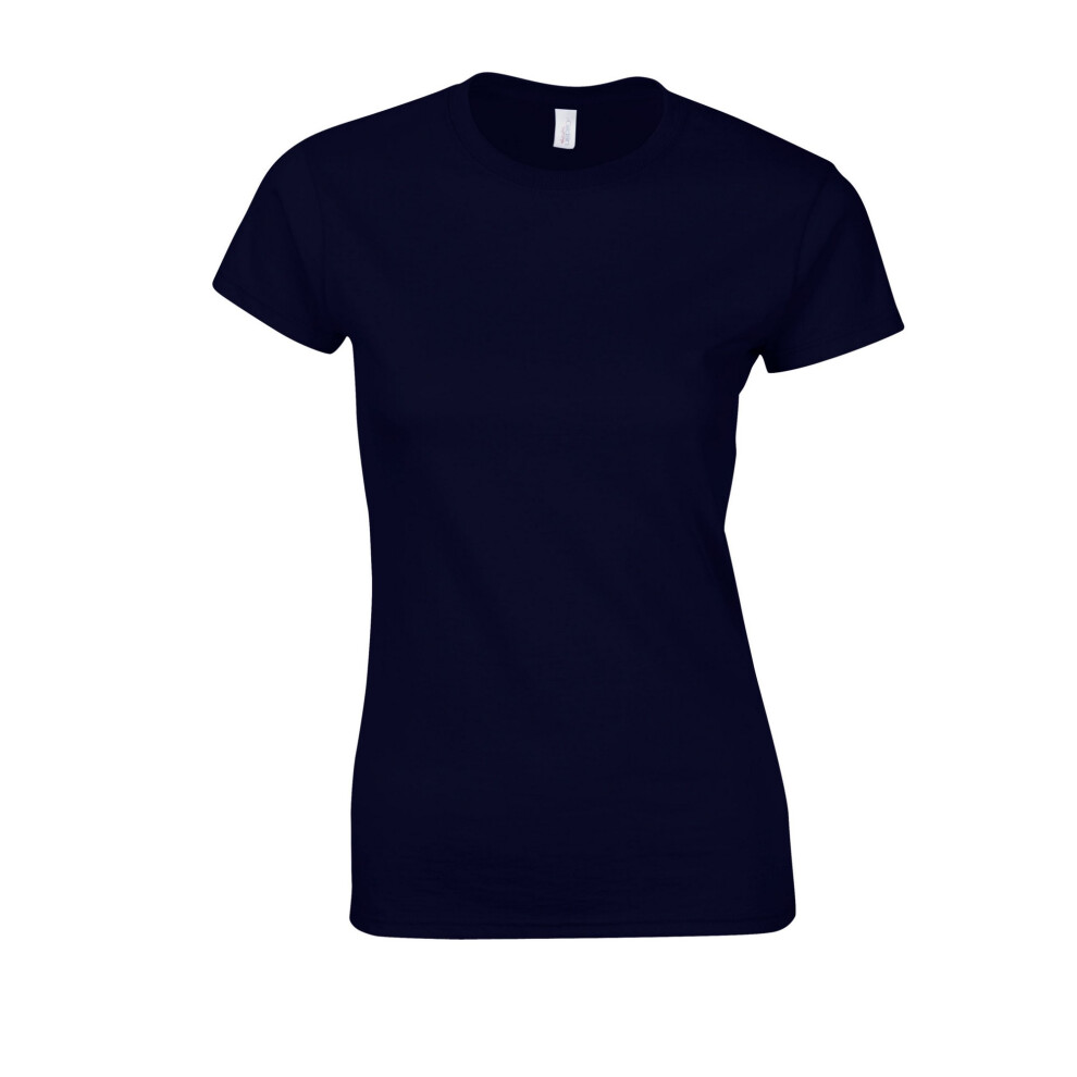 (3XL, Navy) Gildan Womens/Ladies Softstyle Ringspun Cotton T-Shirt
