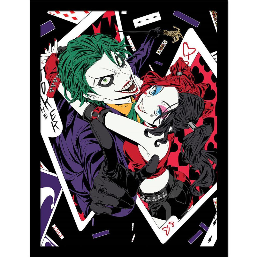 Batman Harley Quinn And The Joker Framed Poster