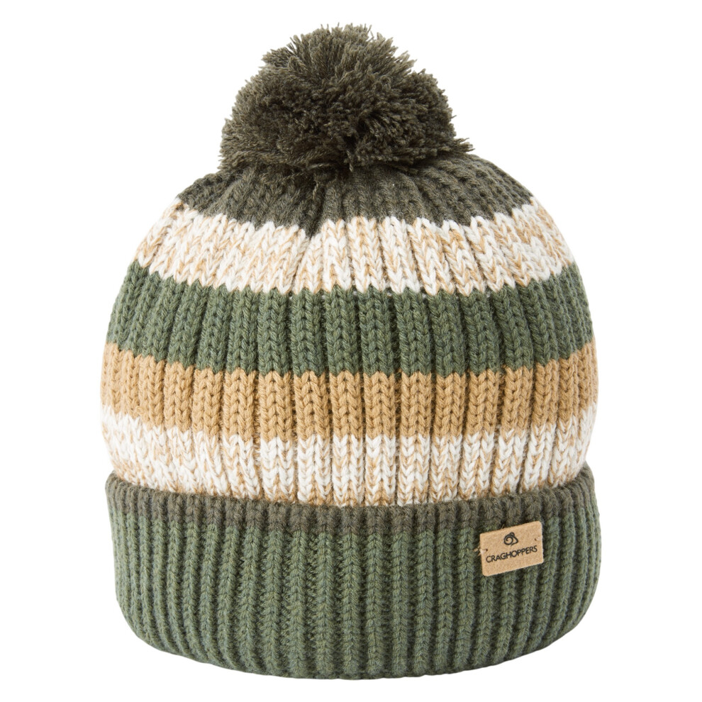 (M-L, Woodland Green) Craghoppers Mens National Trust Brimham Stripe Beanie