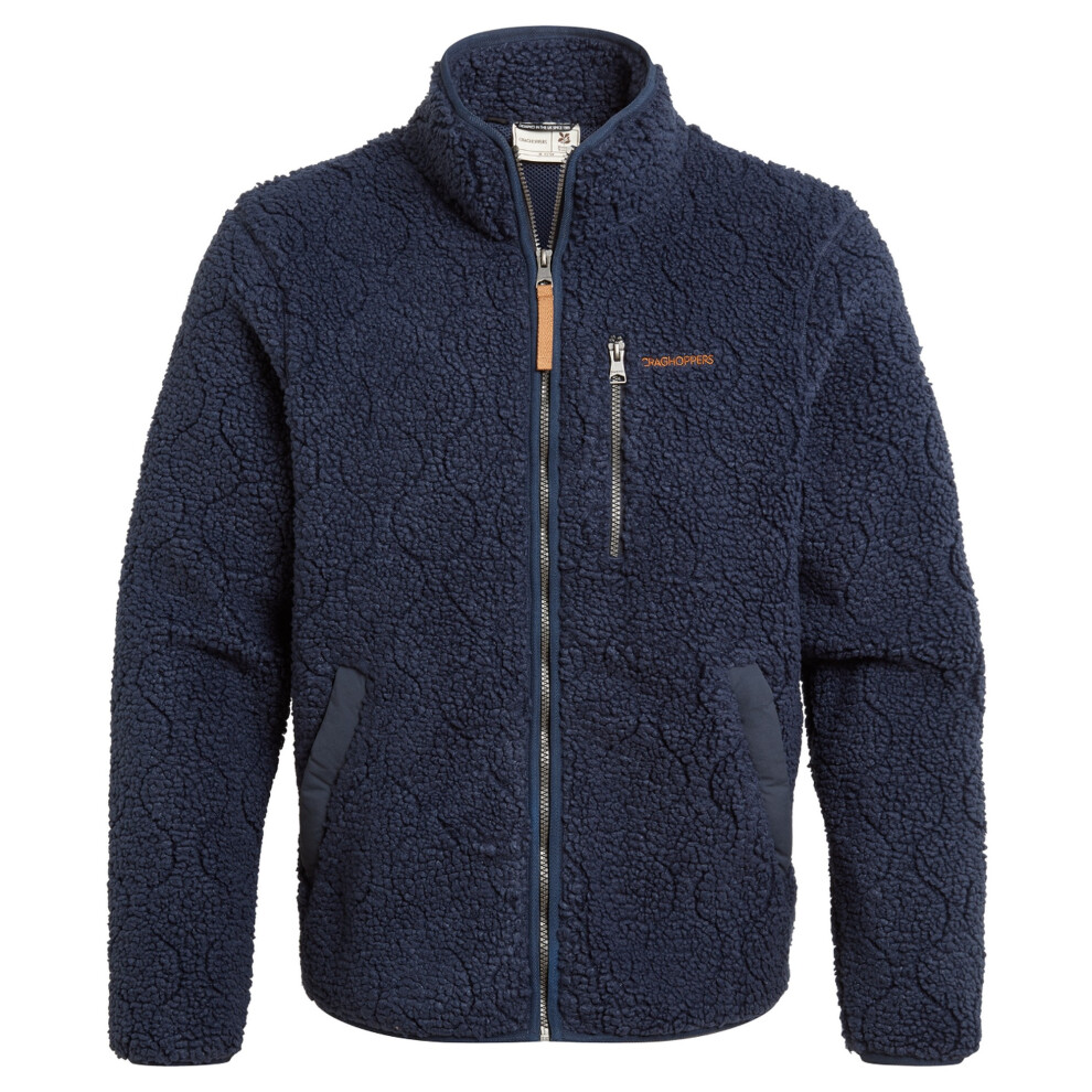 (L, Blue Navy) Craghoppers Mens National Trust Winnat Insulating Fleece Jacket