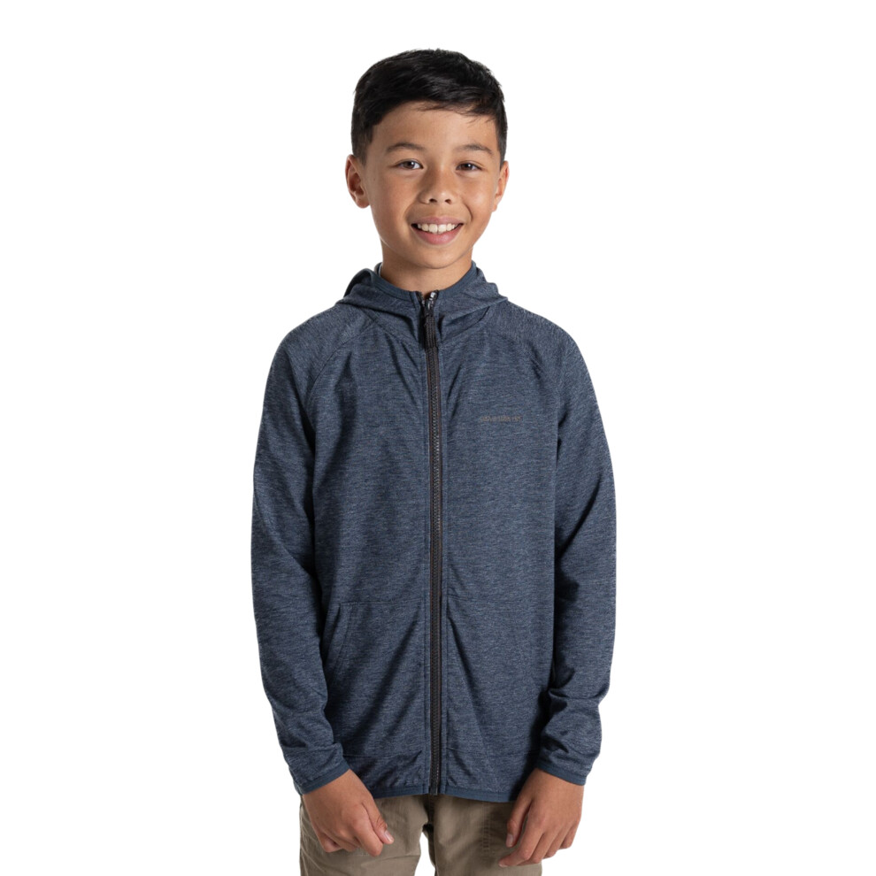(9-10 Years, Blue Navy) Craghoppers Childrens/Kids Frey Nosilife Hooded Jacket-image-OPC-PFTKR2Y-NEW