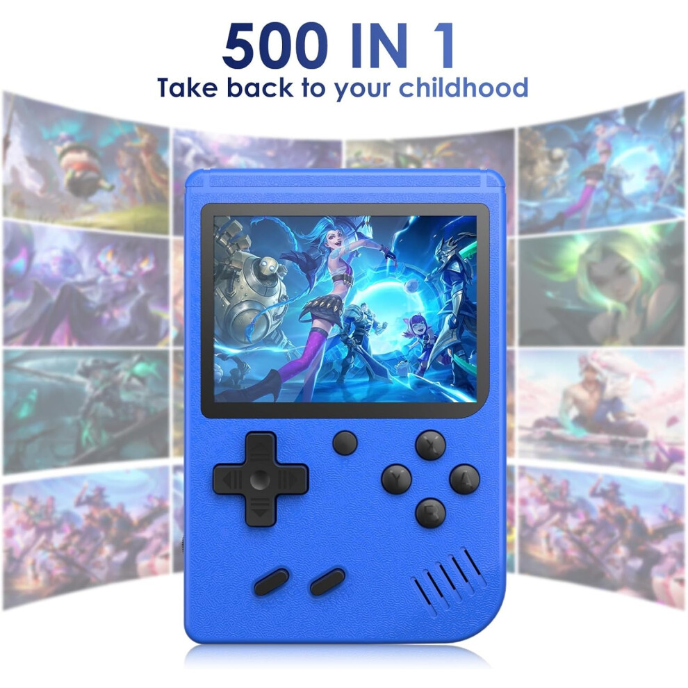 Mini Handheld Game Console With 500 Classic FC Games 2.4-Inch HD Display Screen Portable