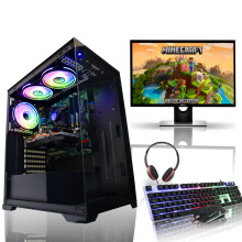 Gaming PC Bundle i7 4th Gen 16GB RAM 1TB + 240GB SSD 8GB RX 580 Wins10 - Refurbished