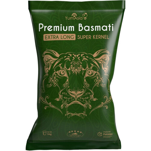 Yum Asia Super Kernel Premium Basmati Rice - 5kg