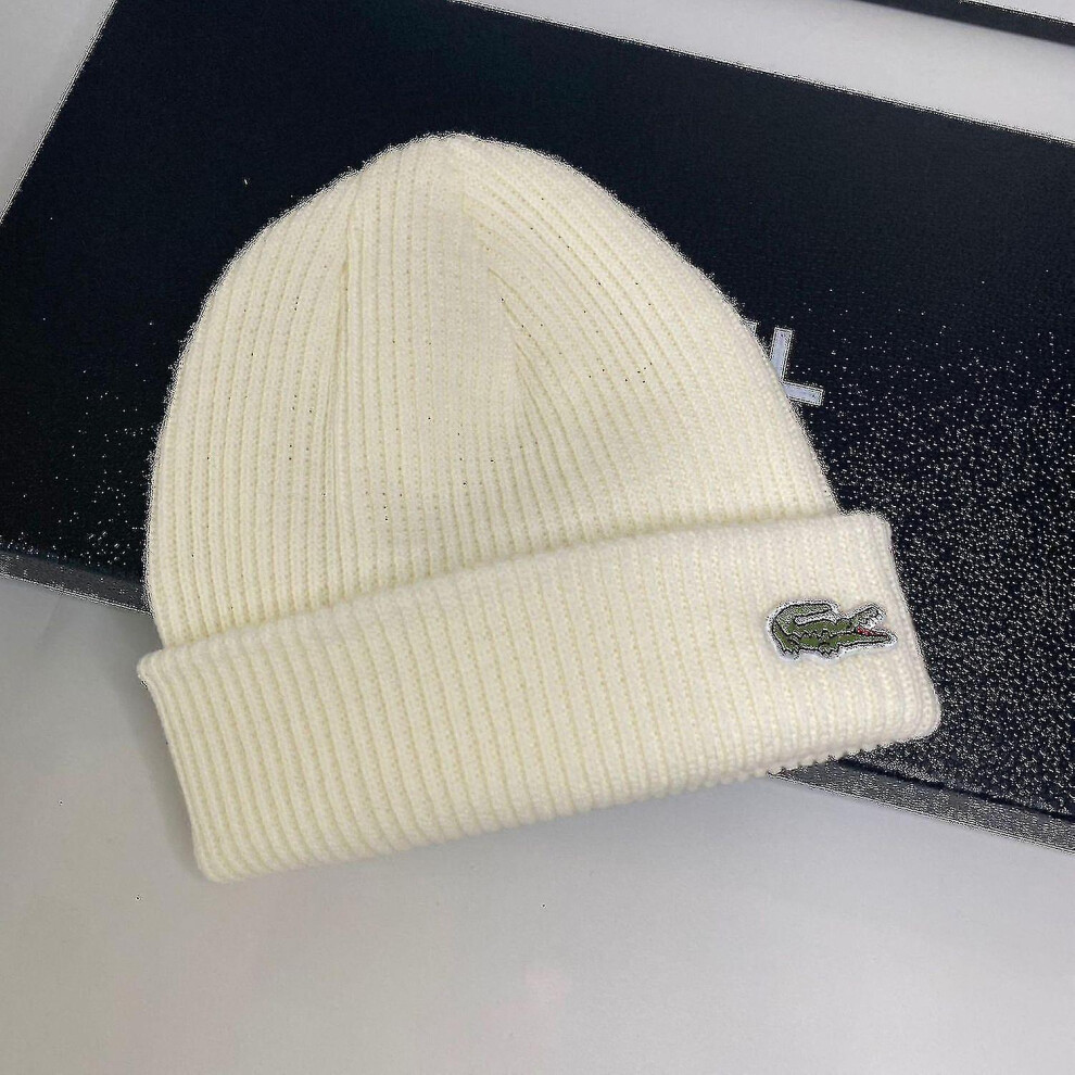 Lacoste Ladies Mens Adult Knitted Cap Beanie Hat Clover