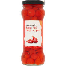 Cooks & Co Sweet Red Drop Peppers 235 g (Pack of 6)