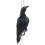 Realistic Hanging Dead Crow Decoy Lifesize Extra Black Feathered Crow 1