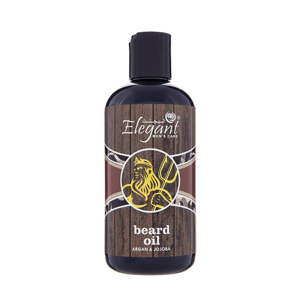 Elegant Beard Oil with Argan and Jojoba Nourishing and Hydrating for Healthy, Soft Beards 250ml