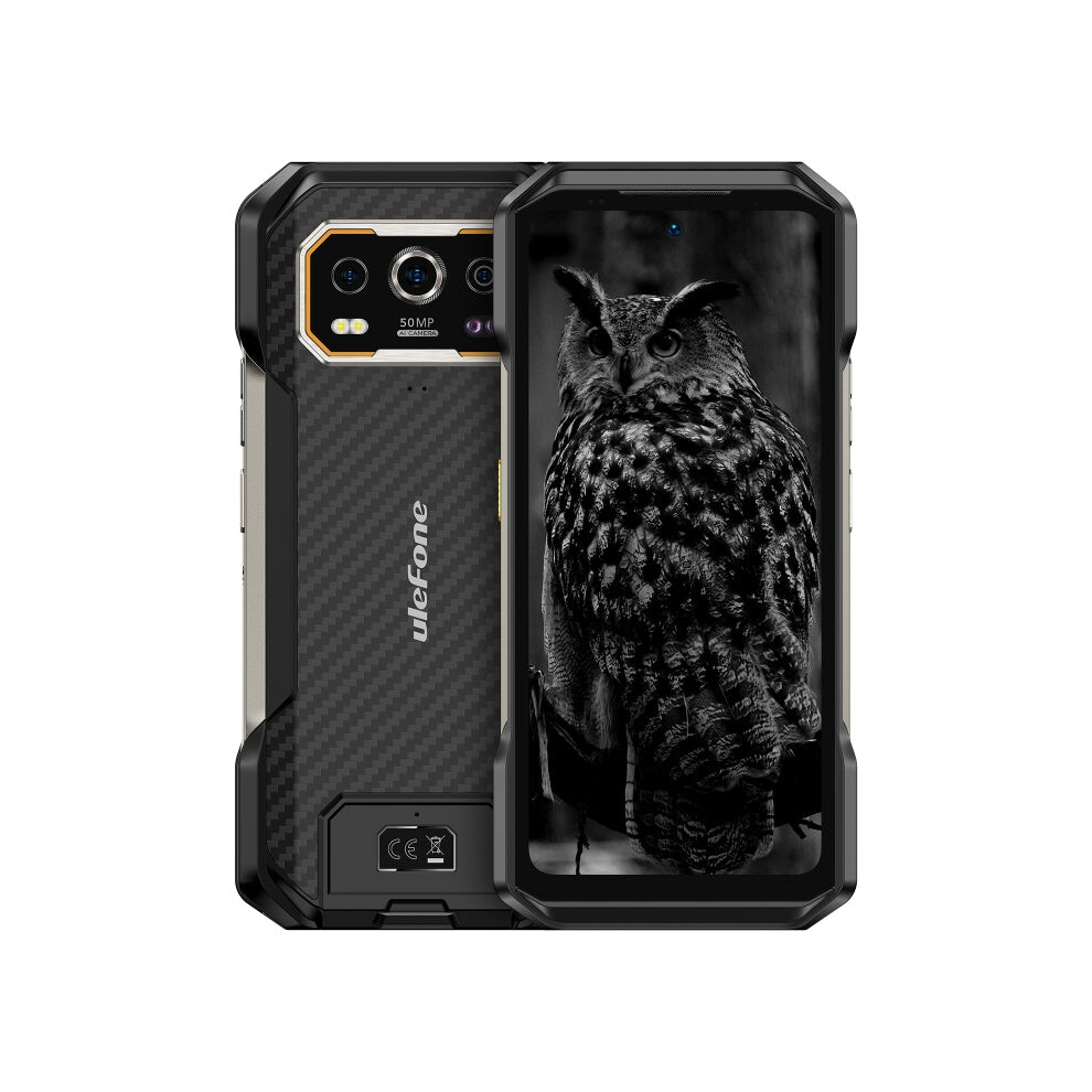 Ulefone Armor 27 Rugged Phone, 12Gb+256Gb, Night Vision, 10600Mah, 6.78 Inch Android 14 Mediatek Helio G99 Octa Core, Network: 4G, Nfc, Otg (Black) Black