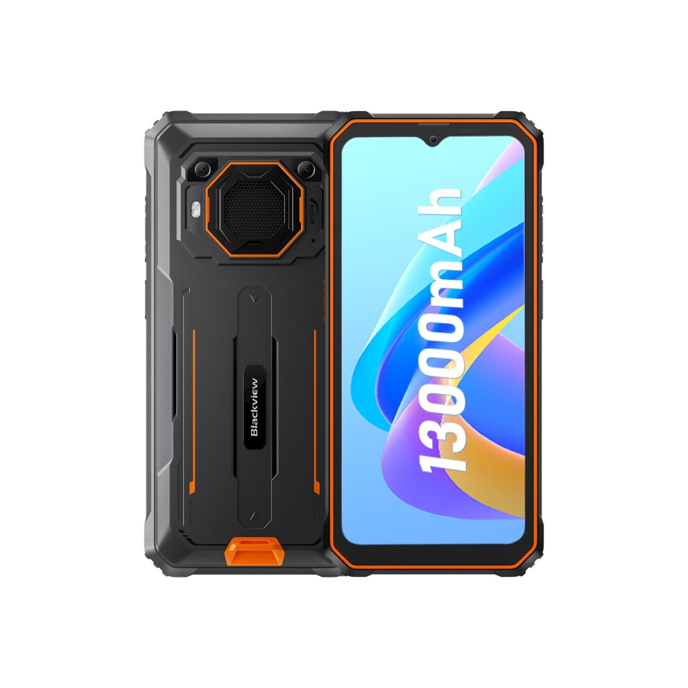 Blackview Bv6200 Pro, 6Gb+128Gb, Ip68/Ip69k/Mil-Std-810H, 6.56 Inch Android 13 Mediatek Helio P35 Octa Core, Network: 4G, Otg, Nfc(Orange)