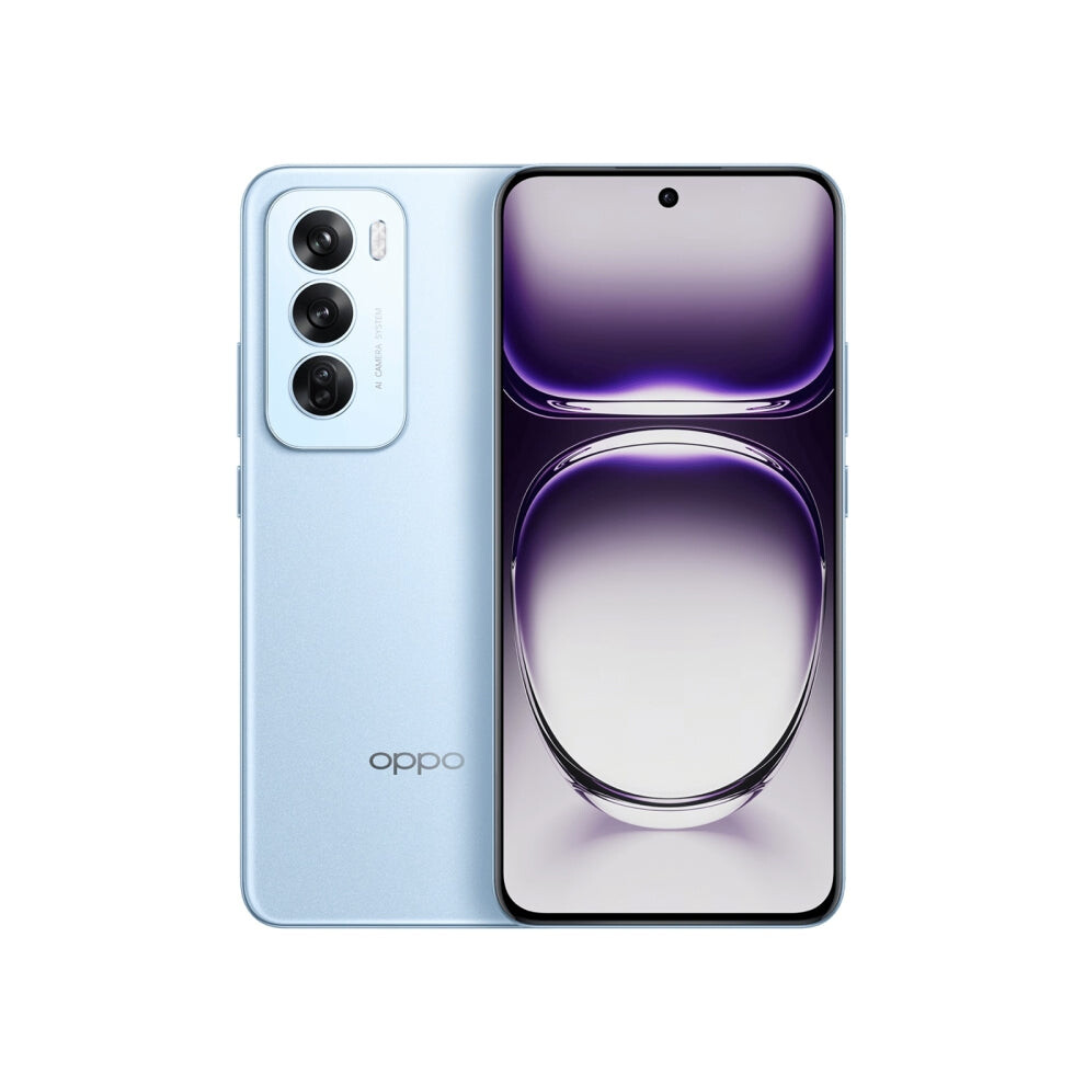 Oppo Reno12 Ai Phone, 12Gb+256Gb, Screen Fingerprint, 6.7 Inch Coloros 14.1 Dimensity 8250 Octa Core Up To 3.1Ghz, Nfc, Otg, Network: 5G (Blue)
