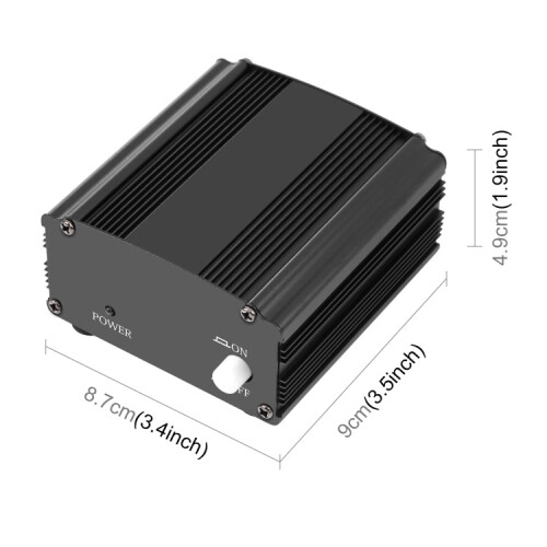 PULUZ 48V Phantom Power Supply for Condenser Microphone(Black) 2