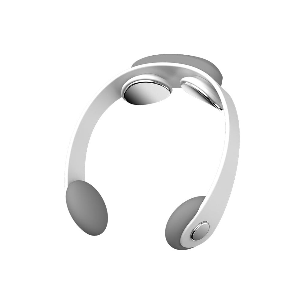 Daily Deal Offers White Cervical Spine Massager Tens Microcurrent Pulse Hanging Neck Massage Device(White)