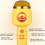 Children Wireless Microphone Bluetooth Phone Singing Microphone(Pink) 4