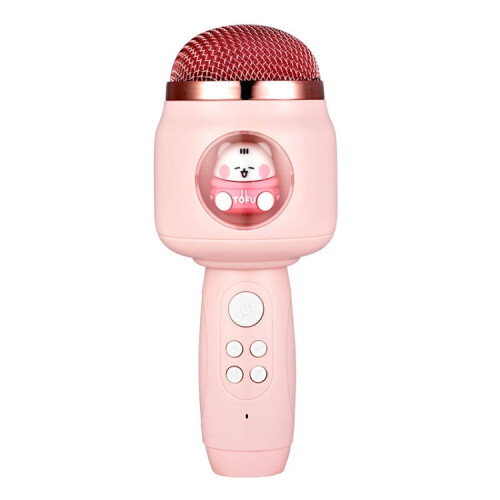 Children Wireless Microphone Bluetooth Phone Singing Microphone(Pink) 1