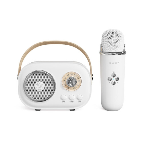 C20 Plus Multifunctional Karaoke Bluetooth Speaker With Microphone (White) 1