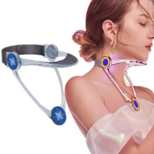 Adult Adjustable Neck Brace Household Cervical Spine Correction Protector(Transparent)