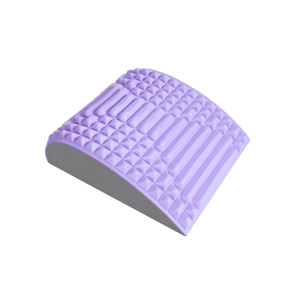Daily Deal Offers Purple Lumbar Relaxing Massager Spinal Corrective Stretch Exercise Aid, Specification: Solid Color (Purple)