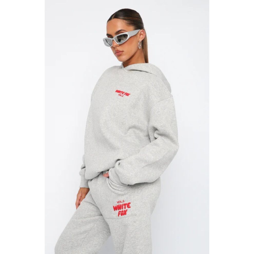 (light grey, M) Women's Long Sleeve Hoodie Sweatshirt and Sweatpants Set Stylish Two-Piece Tracksuit for Fall, Winter & Spring